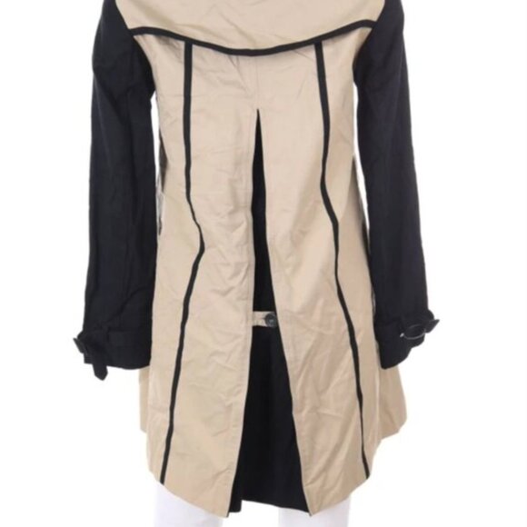 Cute MANGO trench coat beige & black XS. - Picture 8 of 16